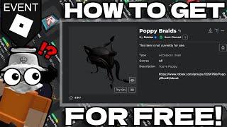 (EVENT) How To Get Poppy Braids And The Poppy Flux Shirt | Roblox