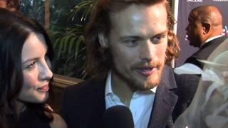 OUTLANDER | Sam Heughan Caitriona Balfe | The "Stiff One" Comment!