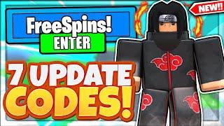 7 NEW SECRET *UPDATE* FREE SPINS CODES In Roblox Shindo Life!