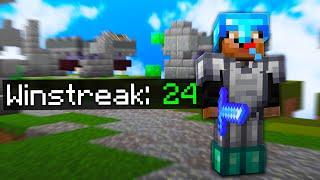 24 WINSTREAK! (Sweating skywars until I lose)