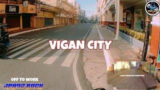 Off to Work Monday Morning @ Vigan City, Ilocos Sur | Jpadz Rock | Akaso v50 pro | Suzuki Smash