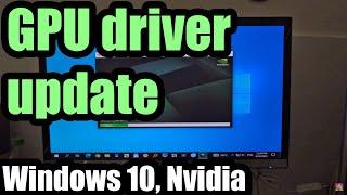 How to update the Display driver (Windows 10, Nvidia GeForce GTX 1070)