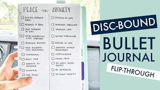 Flip-through Video Tour of My Discbound Bullet Journal | Completely Customizable System!