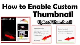 How To Enable and Upload Custom Thumbnails on YouTube || In Telugu