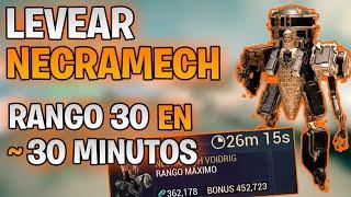 ️ Cómo LEVEAR NECRAMECH [30 min.] Subir Nivel Necramech Warframe