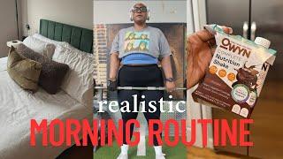 REALISTIC MORNING ROUTINE || balancing work + life + fitness!