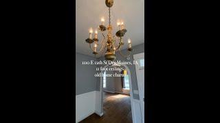 11 foot ceilings at this Des Moines 3 bed house