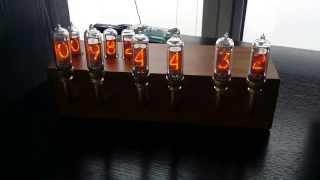 Nixie IN-14 10 tube clock, finished project.