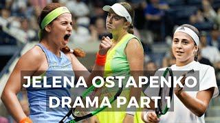 Jelena Ostapenko SAVAGE TENNIS DRAMA Crazy & Funny Highlights Part 1