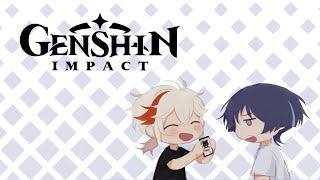 От судьбы не убежишь, Странник! | Озвучка комиксов Genshin Impact | Кадзуха, Скарамучча