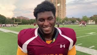 Dunbar football Joshua Carr, Deon Crews-Harris and John Thomas 08/21/19