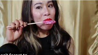 ASMR LOLLIPOP EATING Satisfying Mouth Sounds #lollipop #eatinglollipop