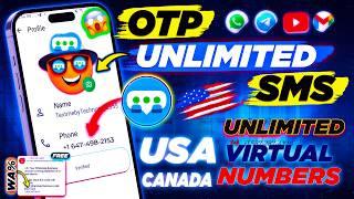 Create UNLIMITED Telegram, WhatsApp & Gmail Accounts On USA/CANADA Numbers 2025 | Get free US/CA No