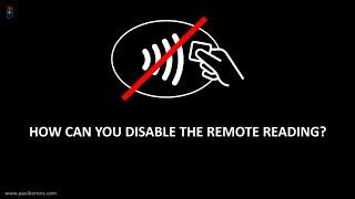 How to disable the remote reading of your contactless card