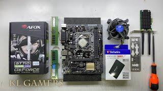 intel Core i5 7400 ASUS H110M-D Verbatim SSD AFOX GT710 PC Build