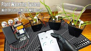 Arduino UNO R4 WIFI board based Plant Watering System | 52Pi Plant Watering System #arduino #cloud