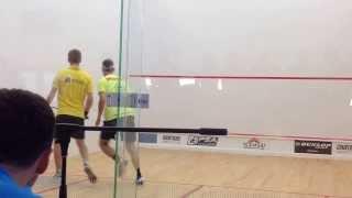 PSA Courtwall Romanian Squash Open, oct 2013, Aerosquash: Sebastiaan Weenink vs Chris Ryder