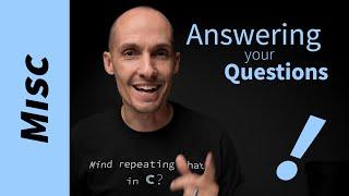 Answering Your Questions (clang vs gcc, operators, and is web programming a waste of time?)