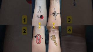 4 tattoo for beginners ⭐⭐⭐ #shorts #youtubeshorts #art #tattoo #viralvideo