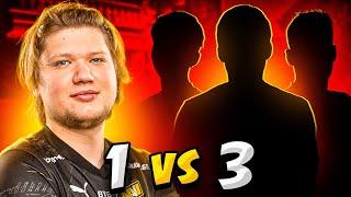КОГДА S1MPLE ТАЩИТ 1 VS 3