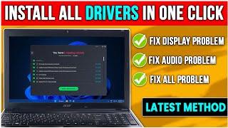 How to Install All Drivers in One Click - PC/Laptop 2024Fix All Issues 2 Ways to Install️