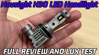 Novsight N30 Review and Lux Test - All Metal, "All in One" LED Headlight