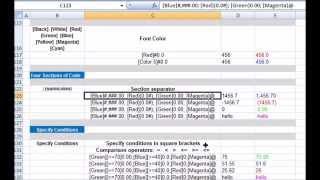 Excel VBA Custom number formats: Text Codes, Font Color, Four Sections & Specifying Conditions