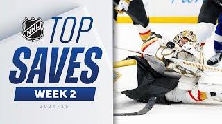 Лучшие сэйвы сезона 2024-25 в НХЛ. Неделя №2 / The SAVES you GOTTA SEE from Week 2  | 2024-25 NHL