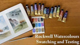 Rockwell Art Watercolour Paints Swatching and Testing