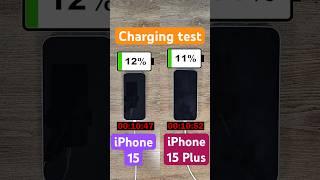iPhone 15 vs iPhone 15 Plus charging race!