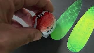 Mimaki UJF 7151P2  coverage test on golf ball