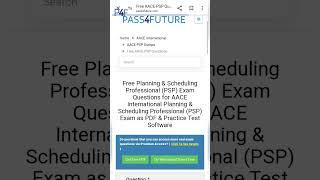 AACE-PSP Dumps | AACE International Certifications | #pass4future