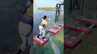 Bungee Jumping With Rope In Beautiful Place:Asmr Bungee Jumping#travel#funny
