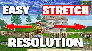 How To Get BEST STRETCHED RESOLUTION in Fortnite Chapter 6 Season 1 鬼 HUNTERS! (EASY Stretched Res)