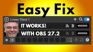 OBS Lower Third With Dockable Control Panel  - 27.2 UPDATE FIX