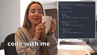 CODE WITH ME | mini react chat app & tech book haul