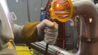 Tig welding sanitary stainless tubing