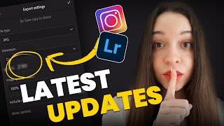 NEW Lightroom Mobile Export Settings for Instagram