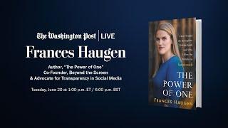 Facebook whistleblower Frances Haugen on social media accountability and transparency