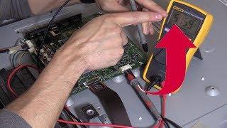 Fixing LCD flat screen TV Not turning on No standby LED pt1