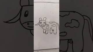 How to draw cow/cow drawing