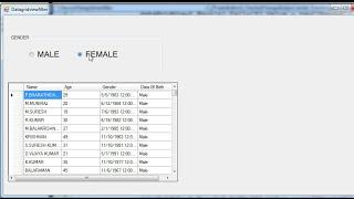 Datagridview Filtering Using RadioButton in c#