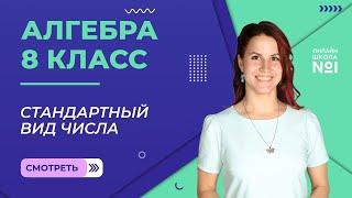 Стандартный вид числа. Видеоурок 28. Алгебра 8 класс