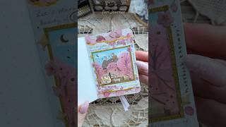 ASMR journal mini triple spread Sakura|#asmr #scrapbooking #journal #fyp #diy #sakura