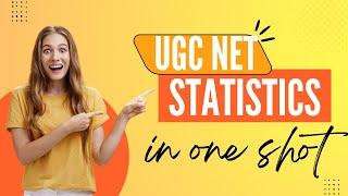 STATISTICS NOTES IN one shot || UGC NET ECONOMICS