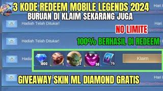 BURUAN KLAIM! 3 KODE REDEEM ML TERBARU KODE REDEEM MOBILE LEGENDS HARI INI UPDATE SEPTEMBER 2024