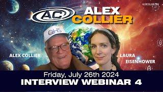 Alex Collier Interview Webinar #4 - Laura Eisenhower - *LIVE* - Friday, July 26, 2024! - PROMO VIDEO