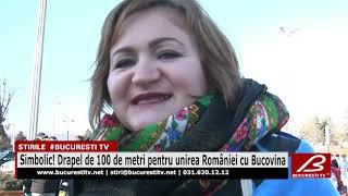 Simbolic! Drapel de 100 de metri pentru unirea României cu Bucovina