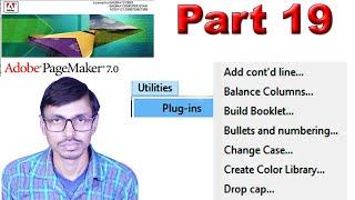 Pagemaker 7.0 (Part 19) Utilities Menu ,Plug-in Add cont'd line,Balance Columns,bullets and numberin