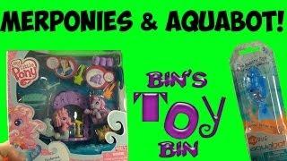 My Little Pony MERPONIES G3 Pinkie Pie & Star Song + HexBug AQUABOT Fish! Review by Bin's Toy Bin